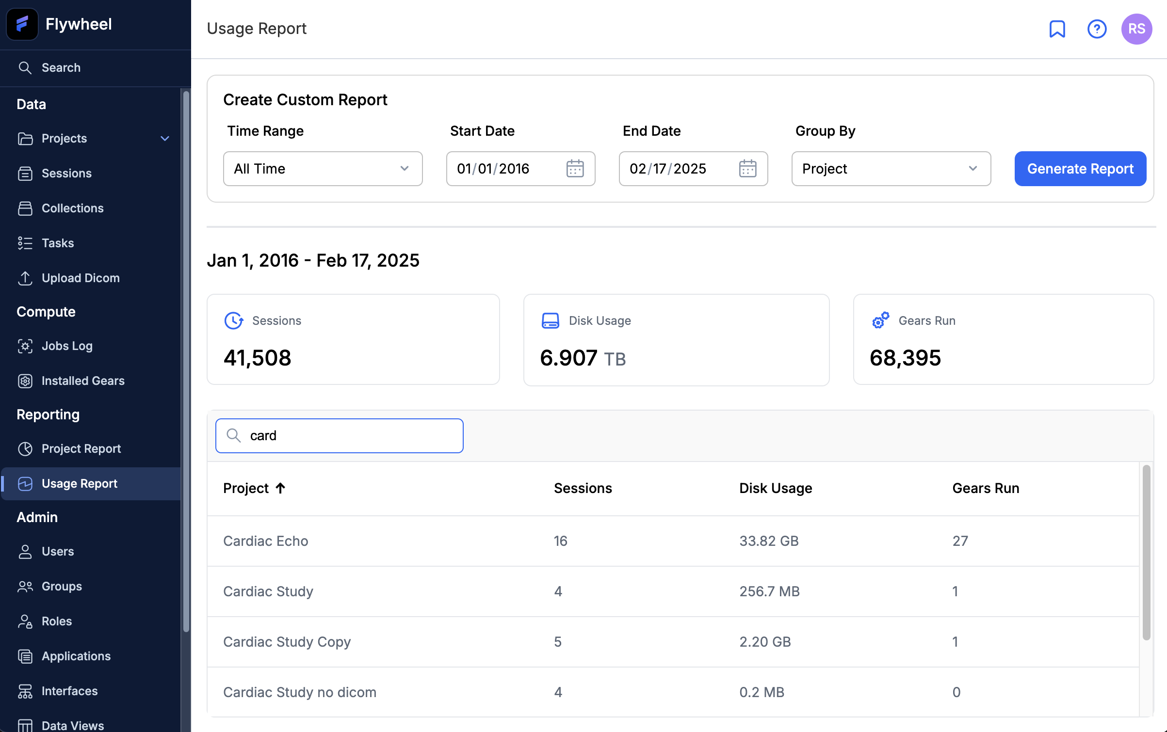 Create Project Report