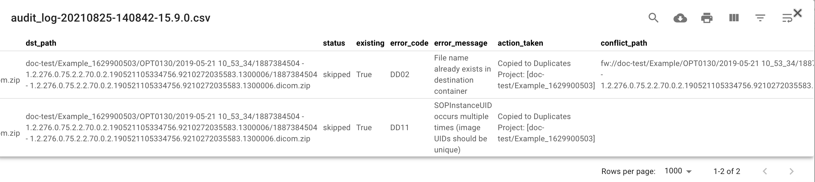 AuditLogCopyDuplicates.png