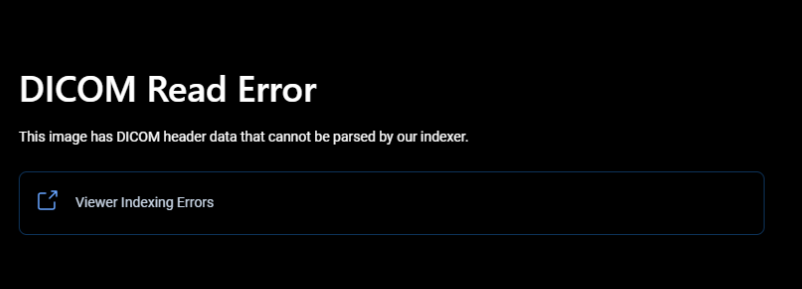 dicom header parsing error
