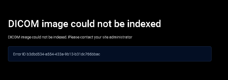 general indexing error