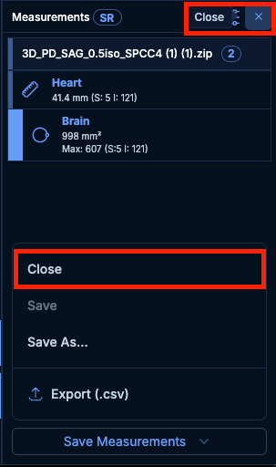 Close measurements
