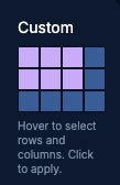 Custom grid