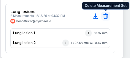 Delete measurement Flywheel