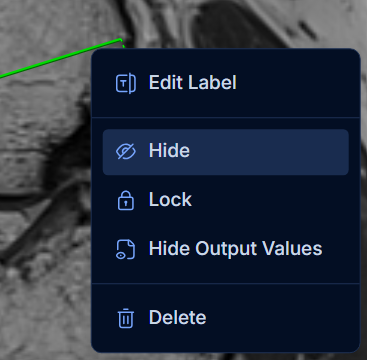 Hide measurement from context menu