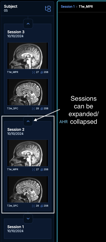 Left-side panel expanded