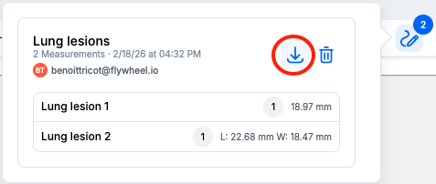 Export measurements as a DICOM SR