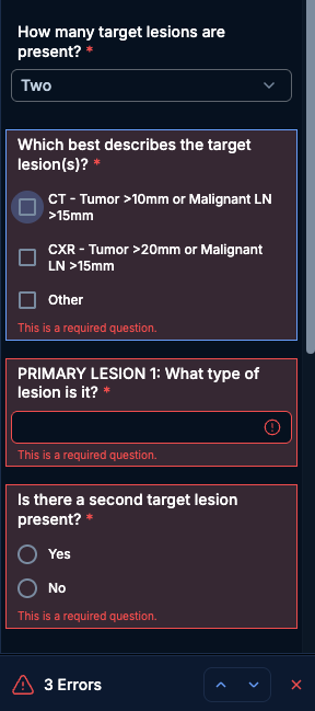 Required questions