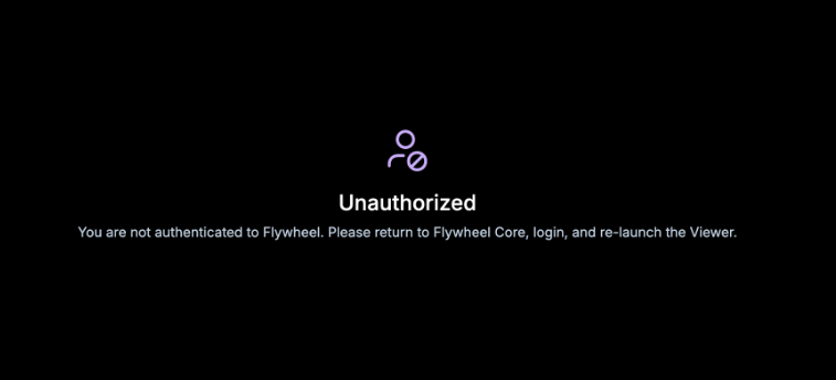 Authentication error